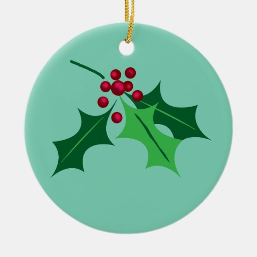 Rentiere mit Heiligen Keramik Ornament (Vorne)