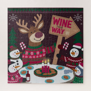 Rentiere Party Pfeil Puzzle