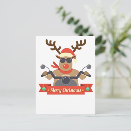 Rentiere Postkarte (Stehend Vorderseite)