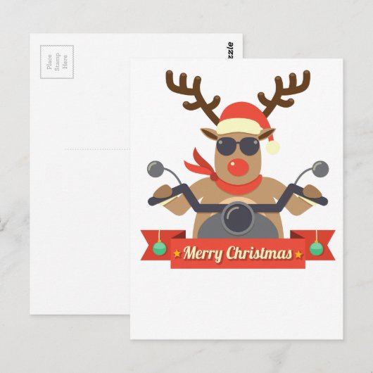 Rentiere Postkarte (Vorne/Hinten)