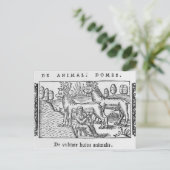 Rentiere Postkarte (Stehend Vorderseite)