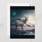 Rentiere Postkarte (Vorne/Hinten)