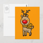 Rentiere Postkarte (Vorne/Hinten)