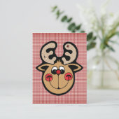 Rentiere Postkarte (Stehend Vorderseite)