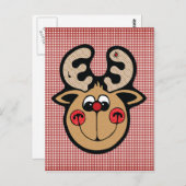 Rentiere Postkarte (Vorne/Hinten)