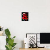 Rentiere Santas Arbeiter Büro Unser Team Schlitten Poster (Heimbüro)