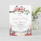 Rentiere, Schneeberg, Weihnachtsgebäck Save The Date (Stehend Vorderseite)