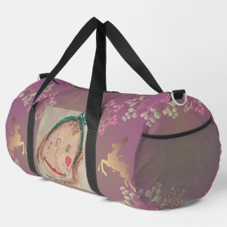 Rentiere, Schneeflocken +Foto Duffle Bag
