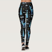 Rentiere, Schneeflocken, Weihnachtsmuster Leggings (Rückseite)