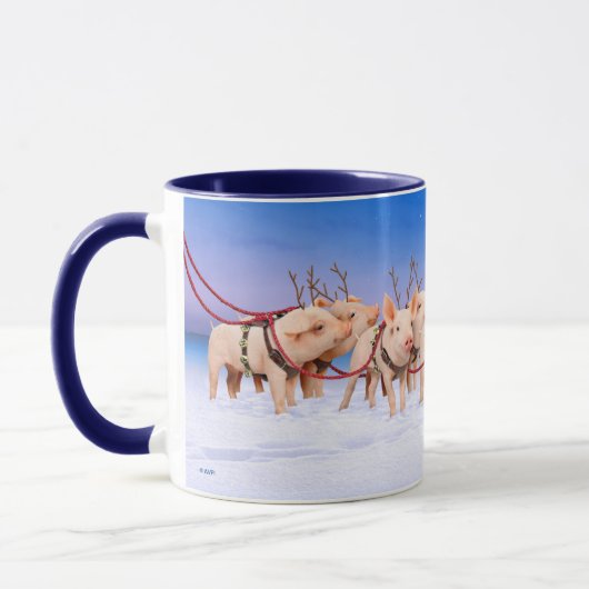 Rentiere Schweine Tasse (Links)