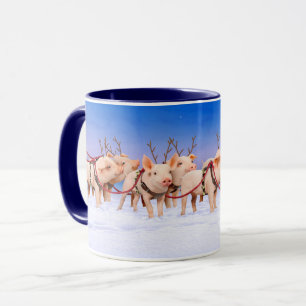 Rentiere Schweine Tasse