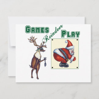 Rentiere spielen Spiele