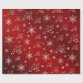 Rentiere, Sterne, Sterne, Schneeflocke, Weihnachte Geschenkpapier (Flach)