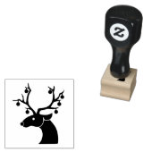 Rentiere und Christbaumkugeln Gummistempel (Stempel)