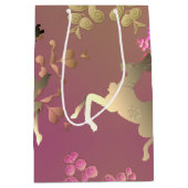 Rentiere und Schneeflocken Mittlere Geschenktüte (Vorderseite)