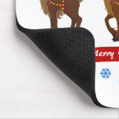 Rentiere und Schneeflocken Mousepad (Ecke)
