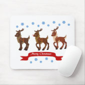 Rentiere und Schneeflocken Mousepad (Mit Mouse)