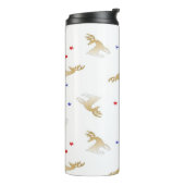 Rentiere und Sterne Thermosbecher (Nach links gedreht)