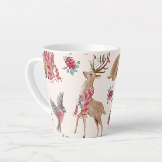 Rentiere, Vögel, Blume Milchtasse (Linke Ecke)