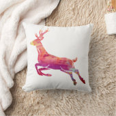 Rentiere Watercolor Art Kissen (Decke)