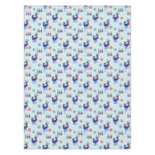 Rentiere, Weihnachtsbäume und Schneeflocken-Muster Tischdecke (Vorderseite)