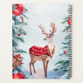 Rentiere Weihnachtsfeiertag Planer (Rückseite)
