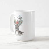 Rentiere Weihnachtszeit Tasse personalisiert (Vorderseite Links)
