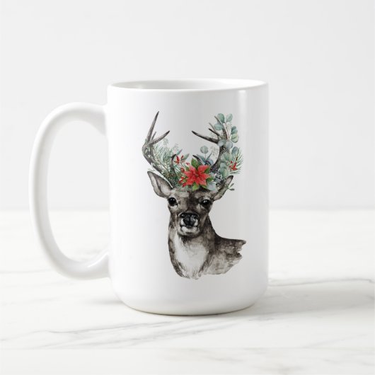 Rentiere Weihnachtszeit Tasse personalisiert (Links)