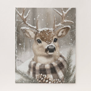 Rentiere Winter Schnee Weihnachten Urlaub Puzzle