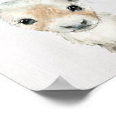 Rentiere Woodland Kinderzimmer Kunstdruckerei Poster (Ecke)