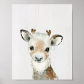 Rentiere Woodland Kinderzimmer Kunstdruckerei Poster (Vorne)