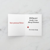 Rentiere zu Weihnachten bereit Karte (Innenseite)