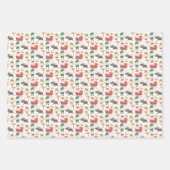 Rentierelfen und Weihnachtsspass für den Weihnacht Geschenkpapier Set (Vorderseite)