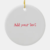 Rentierernamen Runde Word Art Keramik Ornament (Hinten)