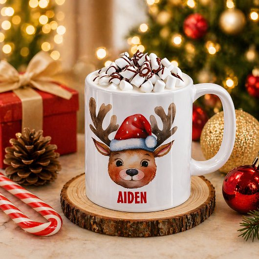 Rentierfass Personalisiert Kids Tasse
