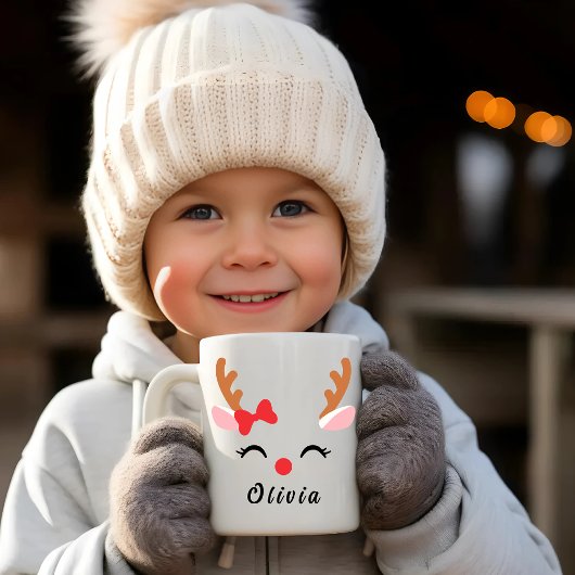 Rentierfass-Tasse | Custom Rentier Weihnachtsfeier Kaffeetasse