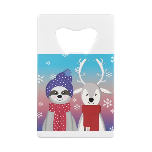 Rentierfaultier Geldbeutel Flaschenöffner (Rückseite)