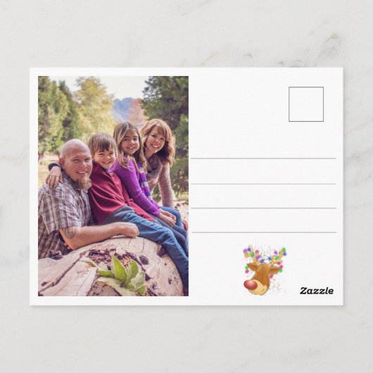 Rentierfisch im Licht Postkarte (Rückseite)