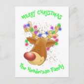 Rentierfisch im Licht Postkarte (Vorderseite)