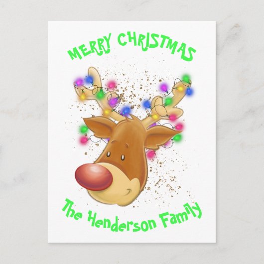 Rentierfisch im Licht Postkarte (Vorderseite)