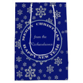 Rentierfisch Personalisiert Mittlere Geschenktüte (Rückseite)