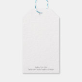 Rentierfisch Personalisierte Geschenkmarke Geschenkanhänger (Rückseite)