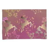 Rentierfische und Schneeflocken auf Lila Gradient Kissenbezug (Vorderseite-Rechts)