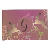 Rentierfische und Schneeflocken Lila Kissenbezug (Vorderseite-Rechts)