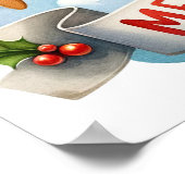 Rentierfliegerplakat Poster (Ecke)