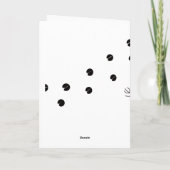 Rentierfußabdruck Weihnachtskarte Feiertagskarte (Rückseite)