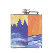 Rentiergeschenke und -zubehör flachmann (Rückseite)