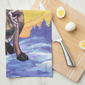 Rentiergeschenke und -zubehör geschirrtuch (Viertel Falte)