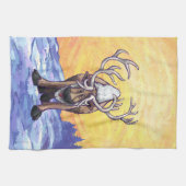 Rentiergeschenke und -zubehör geschirrtuch (Horizontal)