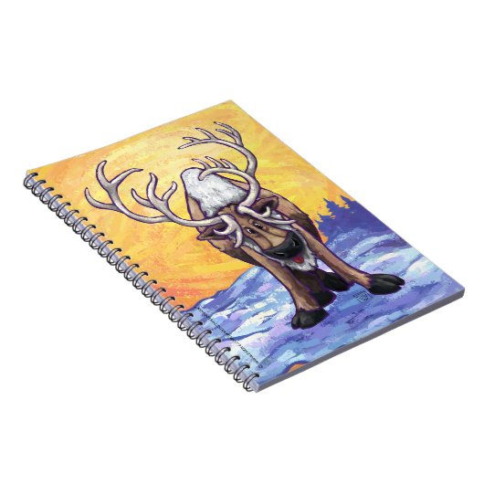 Rentiergeschenke und -zubehör notizblock (Rechte Seite)